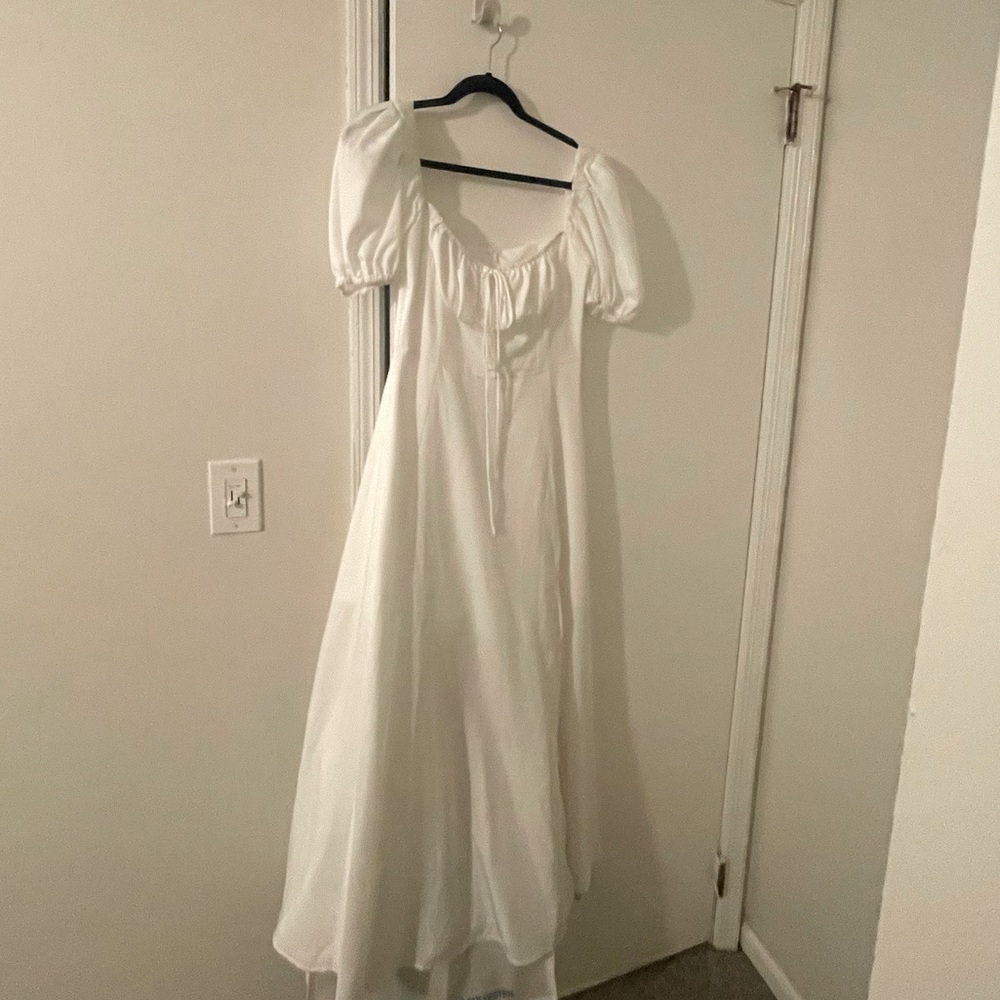 SHEIN white flowy dress